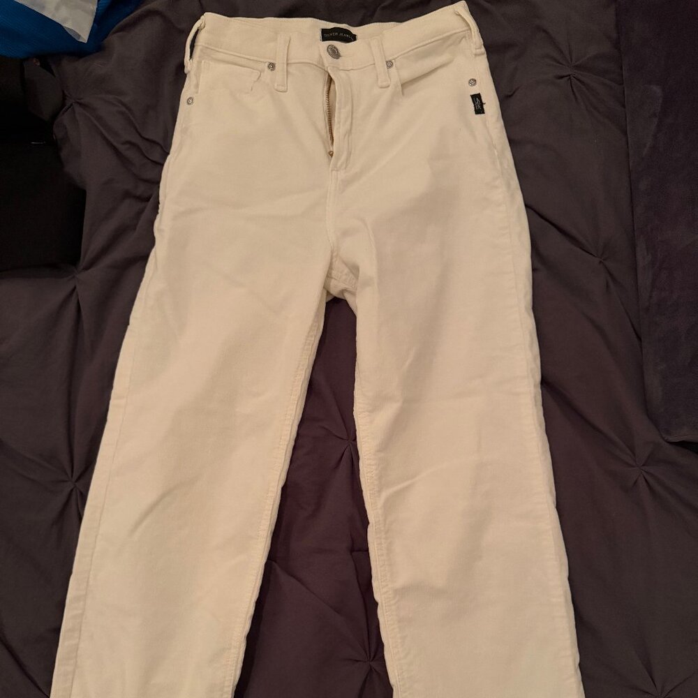 Silver Jeans Co Ivory Corduroy